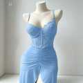 Girls Western Dress New V Neck Style Children's Clothing.