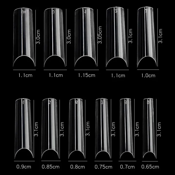 500/550pcs%20Water%20Pipe%20Square%20Nail%20Tips%20XL%20Clear/Nature%20Half%20Cover%20False%20Nail%20Tips%200-9%20size%20Square%20Extend%20Long%20False%20Nail%20Tip%25TD%20-%20Image%205