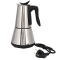 Electric Stove Espresso Maker Moka Pot 6 Cups Classic Maker EU Plug. 