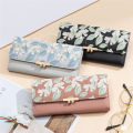 Prettyzys brand name flower print trifold long ladies purse women wallet. 