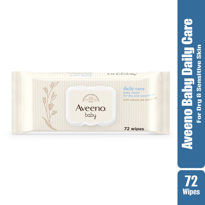 Aveeno Baby Daily Care Wipes for Dry and Sensitive -72 wipes