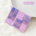 Fantasy-themed Magnetic bookmark Whimsical Misty Cloud-patterned Misty fantasy Magnetic Clouds sea forest landscape for Book lovers Reading enthusiasts Office workers Novel readers Gift for bookworms. 