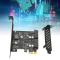 USB 3.2 Gen1 PCIe Card, 5Gbps Plug and Play PCIE To USB 3.2 Expansion Card for Small Chassis. 