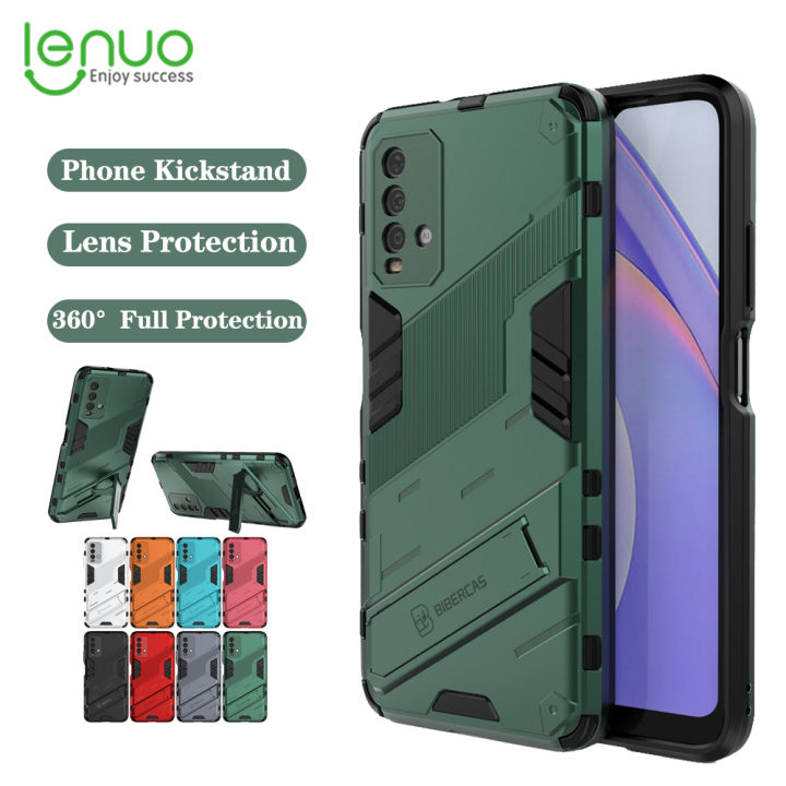 Lenuo%20Punk-Casing%20For%20Xiaomi%20Redmi%209T%20/%20Redmi%209%20Power%20Back%20Cover%20Eight-Color%20Anti-Fall%20And%20Anti-Slip%20Phone%20Bracket%20Lens%20Protection%20Cover%20Lovers%20Case%20-%20Image%203
