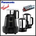 Panasonic 1200W Heavy Duty 3-in-1 Mixer Grinder, 3 Jars (MX-GE3750) Black Free delivery 🚚 with Free Delivery. 