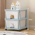 Drawer style layered cabinet, children's and baby clothes storage box, bedside table. 