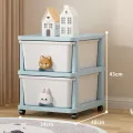 Drawer style layered cabinet, children's and baby clothes storage box, bedside table. 