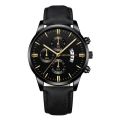 Sleek Minimalist Watch For Mens Fashion Leather Strap Dial Men's Analog Quartz Watch Gift Luxury Men Mechanical Wristwatches.