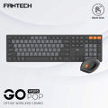 FANTECH WK895 Go Pop Wireless Multimedia Office Keyboard And Mouse Combo With Silent Click BLACK. 