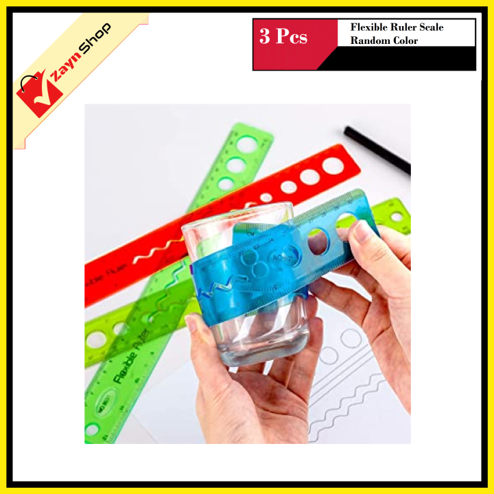Flexible%20Ruler%20Scale%20Random%20Color%20%2030cm%20/%2012%20inch%20%20Pack%20Of%203%20pcs%20-%20Image%203