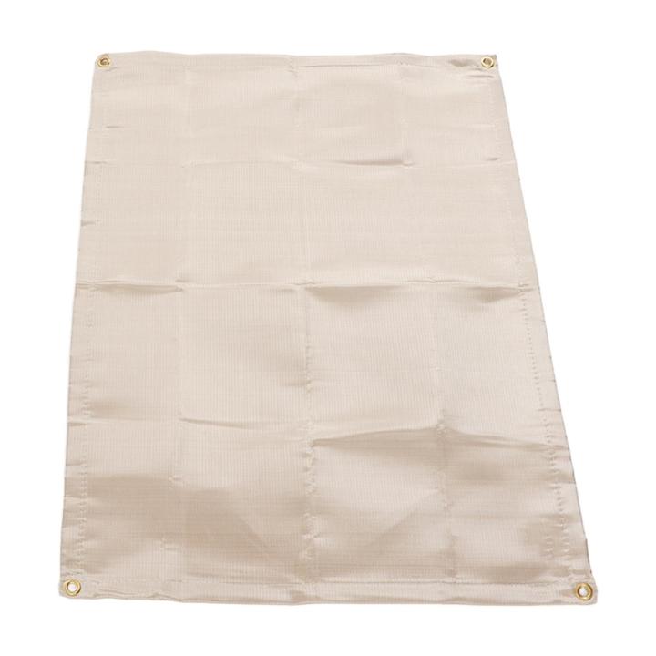 Fireproof Camping Mat, Fireproof Grill Mat Heat Insulation Four Sided Wrapping for Barbecue for Outdoor Camping