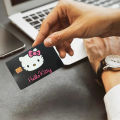 Cartoon Hello Kitty Credit Card Skin Stickers for VISA Bank Card Transportation Card Pvc Waterproof Sticker Women Accessories.