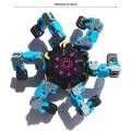 New Imported Transformable chain robot toy diy deformation robot deformed mechanical spiral twister decompression fingertip toy.
