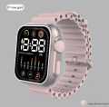 LED electronic watch P7 rose gold marine band fashion digital sports students children LED electronic watch. 