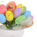Artificial Easter Eggs Potted Easter Party Decorations for Office Holiday. 