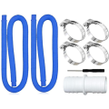Replacement Pool Hose Water Cleaning Fittings Pipe Underground Swimming Pool Vacuum Cleaner Drain Blue Pipe. 