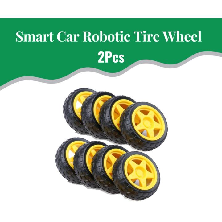 Robotic Tire Wheel Motor Wheels Smart Car Chassis Robot Remote Control Car Wheels For Arduino DIY Kit