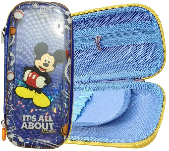 Qitong%20Micky%20Mouse%20blue%203D%20Pencil%20Case%20pencil%20Box%20with%20Compartments%20-%20Kids%20Large%20Capacity%20School%20Supply%20Organizer%20Students%20Stationery%20Box%20-%20Girls%20Boys%20Pen%20Pouch%20-%20Image%204