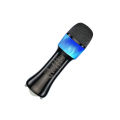 KTV Wireless Microphone Speaker Noise Reduction Bass Treble Player Rechargeable Mic Singing Device for Recording Cyan. 