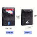 Ultra-thin Carbon Fiber Wallet For Man, RFID Anti-theft Brush Bilfold Credit Card Wallets Clip Credit Card.