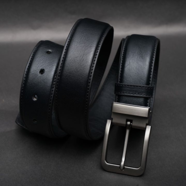 Zays Full-Grain Leather Belt For Men – Anti-Crack, Hand-Stitched, Cut-to-Fit with Luxury Box