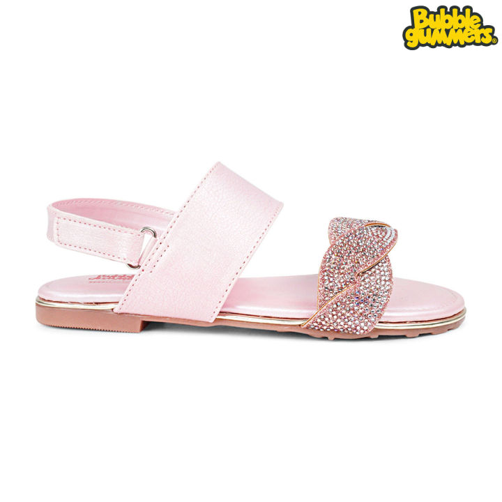BubbleGummers FIONA Slip-On Belt Sandal for Little Girls
