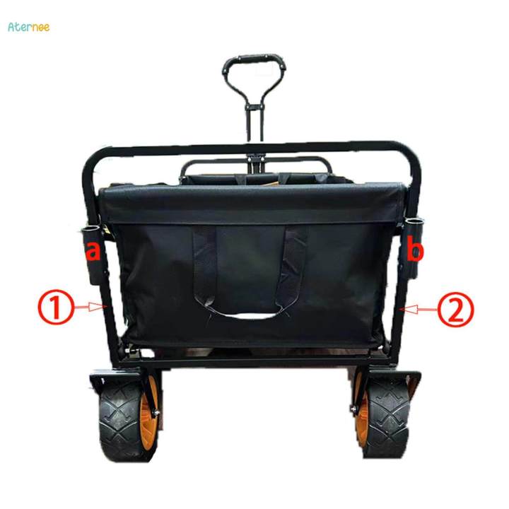 Foldable Wagon Push Handle Garden Carts Detachable Cart Trolley Handle