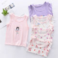 Girls Tank Tops Summer T-shirts for Kids Cartoon Printed Vest Children Underwear 1-8years Young Girl Undershirts Baby Bottom. 