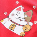 Understated -Craftsmanship and Trendy -New Fashion Ladies Short Sleeve T-Shirt High Quality- Red Kitty- Progressively Better.