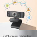 C200 Webcam 720P HD With USB2.0 With Microphone Rotatable Cameras For Live Broadcast Video Calling Conference.