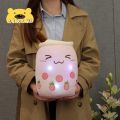 LED Light Up Boba Stuffed Plush Bubble Tea Pillow Cute Plushie Doll Cushion Plushy Colorful Night Lights Glowing Super Soft Gift.
