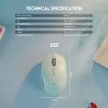 FANTECH GO W193 DUAL MODE WIRELESS BLUETOOTH Mouse With 2.4 GHz Wireless Connection Adjustable DPI 1600 Ergonomic Design For Gaming Gammer Office Home AA Battery Included.
