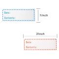 300Pcs Removable Freezer Labels 1 x 3 Inch & 500x Removable Freezer Labels Food Storage Stickers (Blank White).