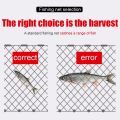 Multi Size Fishing Net Trap Mesh Netting Fishnet Portable Nylon Hand Cast Cage Network Fishing Tackle Accessories. 