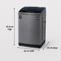 Haier 7.5kg Top Load Automatic Washing Machine | Air Dry | 3D Rolling Wash |10 Years Motor Warranty | Free delivery & Installation (HWM75-ABFIS6). 