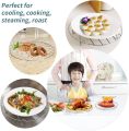6/7/8 Inch Circular Wire Rack Cooling Rack Egg Steam Rack Stainless Steel Cooking Roasting Rack for Oven Pot Air Fryer Cake Pan. 