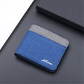 Men's Purse Short Wallet New Style Card Holder Mini Thin Wallet Card Holder Men Wallet Canvas Wallet. 