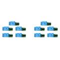 10Pcs 6-24V Flip-Flop Latch Relay Bistable Self-Locking Low Pulse Trigger Module. 