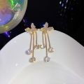 Fashion Delicate Crystal Women’s Drop Earrings Girls Accessories for Special Day Korean Style Female Earring. 