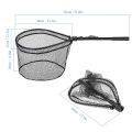 Lixada Fishing Net Fly Fishing Triangle Brail Landing Portable Foldable Lightweight Nets Nylon Fishing Net Aluminum Alloy Frame. 