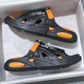 Men Slippers Outdoor Sandals Beach Comfortable Soft Indoor Slides Design Men Casual Shoes Flip-flops Home Slippers Size 34-47. 