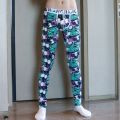 UNIYI * Ku men's thermal pants, underwear, national tide men's fashion, wear floral cotton pants, tight low-waisted prince U autumn pants.