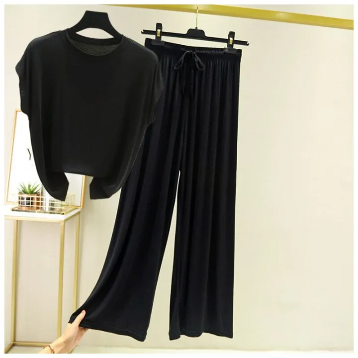 Women's%20Modal%20Pajamas%20%20%20Sleepwear%20Set%20Top%20Women%20Solid%20Pajama%20Set%202Piece/Suit%20Full%20Sleeves%20Shirt%20Pant%20Lingerie%20Mom%20Homewear%20-%20Image%202