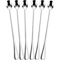 Stainless Steel Long Tea Spoon 8 inch (6 Pis Set) Long Handle Spoons, Food Grade Stainless Steel, Long Handle Spoon for Ice Cream, iced Coffee, iced Tea, Milkshake, Tea and Other Desserts. 