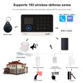 433MHz Wireless WIFI + GSM Auto-dial Alarm Security System LCD Display Door Sensor PIR Motion Sensor Phone APP Remote Control.