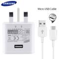 Samsung S7 / S7 Edge/ S6 / S6 Edge 3 Pin 15 Watt Fast Charger With Data Cable. 
