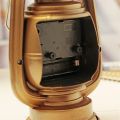 Table Kerosene Light Clock Living Room Decor Articles Office Craft Ornament Vintage Alarm Clock Retro Oil Lamp Alarm Clock Watch. 