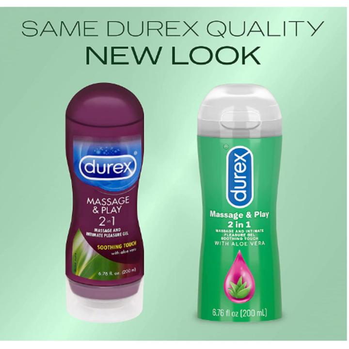 Durex Massage 2 in 1 Gel (Intimate Lube and Massage Gel with Soothing Aloe Vera) - 200ml