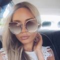 Rose Gold Fashion Metal Frame Lady UV400 Mirror Gothic Sun Glasses 2023 New Women Cat eye Brand Designer Sunglasses FeMale. 