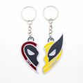 NEW Movie Deadpool and Wolverine Necklace Split Heart Matching Pendant Necklaces for Women Men Best Friends Cosplay Jewelry Gift. 